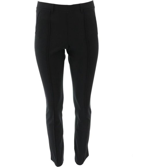 NWT LANDS' END UNIFORM GIRL'S PONTE PANTS CLASSIC NAVY 8 - Picture 1 of 10